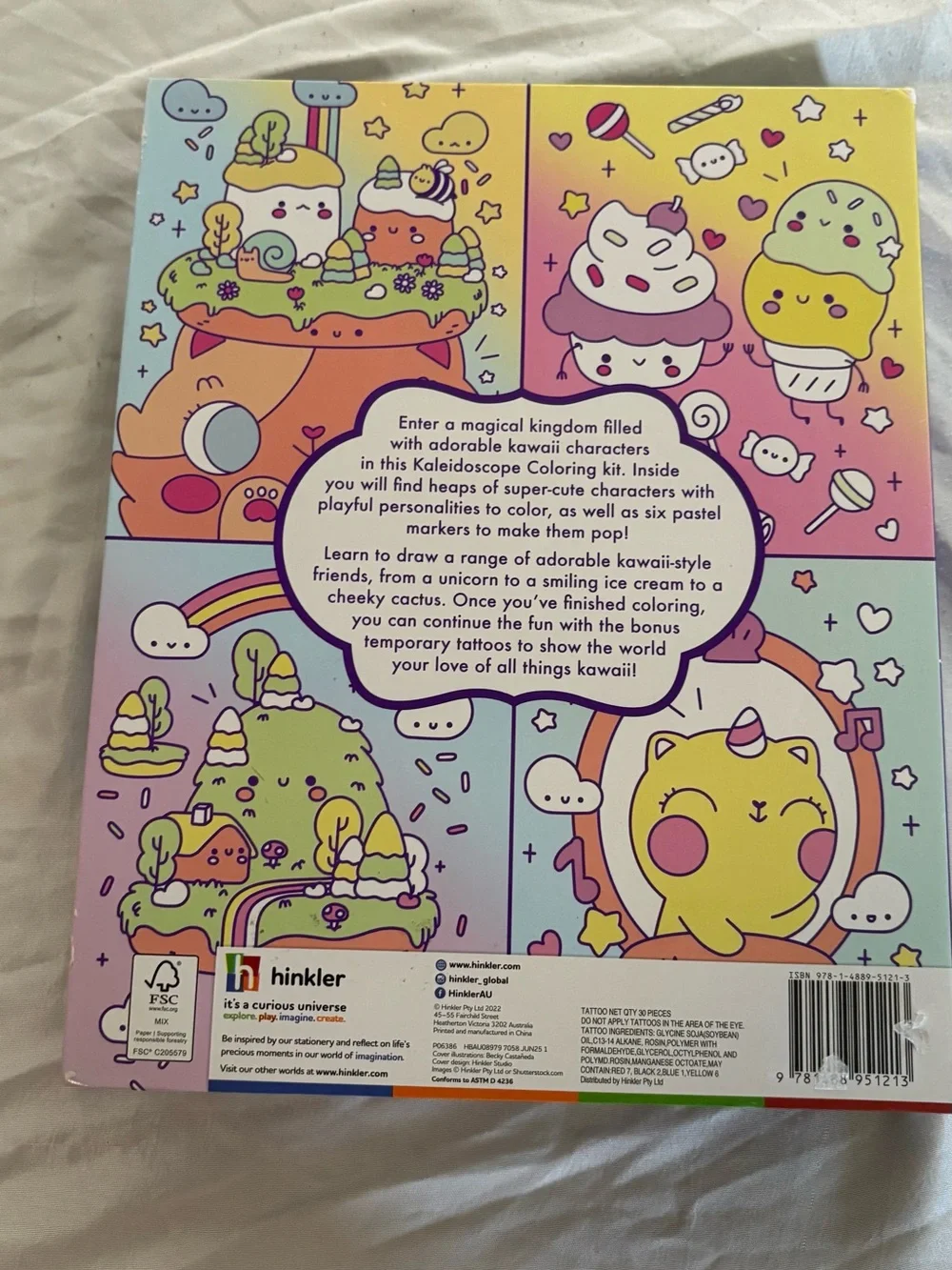Kawaii Kingdom Pastel Coloring Set - Kaleidoscope Coloring